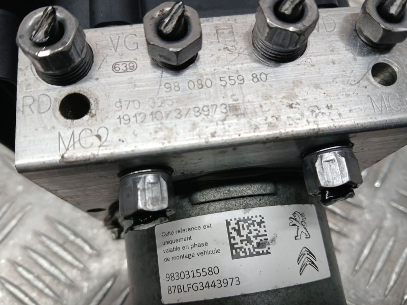 Recambio de abs para citroën berlingo furgoneta/monovolumen (k9) 1.5 bluehdi 75 referencia OEM IAM 9808055980  970025