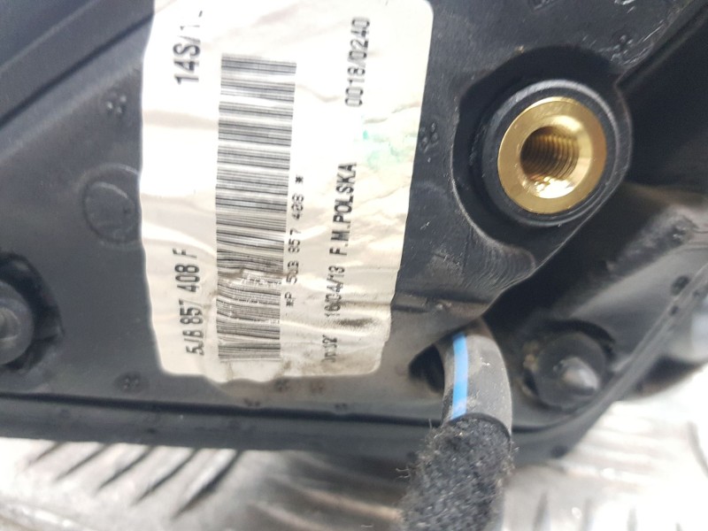 Recambio de retrovisor derecho para skoda rapid (nh3, nk3, nk6) 1.2 tsi referencia OEM IAM 5JB857408F ELECTRICO 5 CABLES 