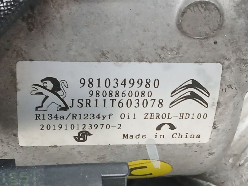 Recambio de compresor aire acondicionado para citroën berlingo furgoneta/monovolumen (k9) 1.5 bluehdi 75 referencia OEM IAM 9810