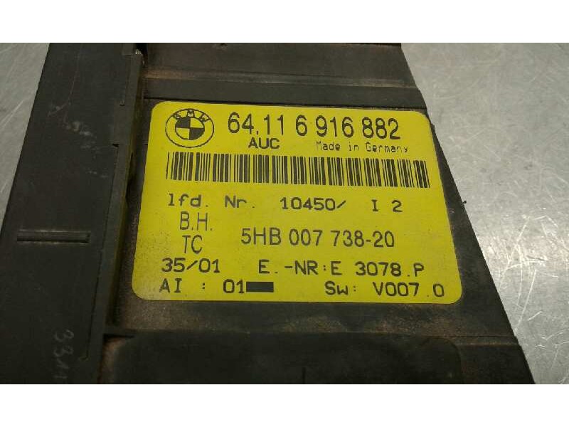 Recambio de mando climatizador para bmw serie 3 coupe (e46) 318 ci referencia OEM IAM 5H00773820  64116916882
