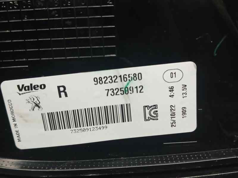 Recambio de piloto trasero derecho para peugeot 208 (p2) active pack referencia OEM IAM 9823216580  ROZADO