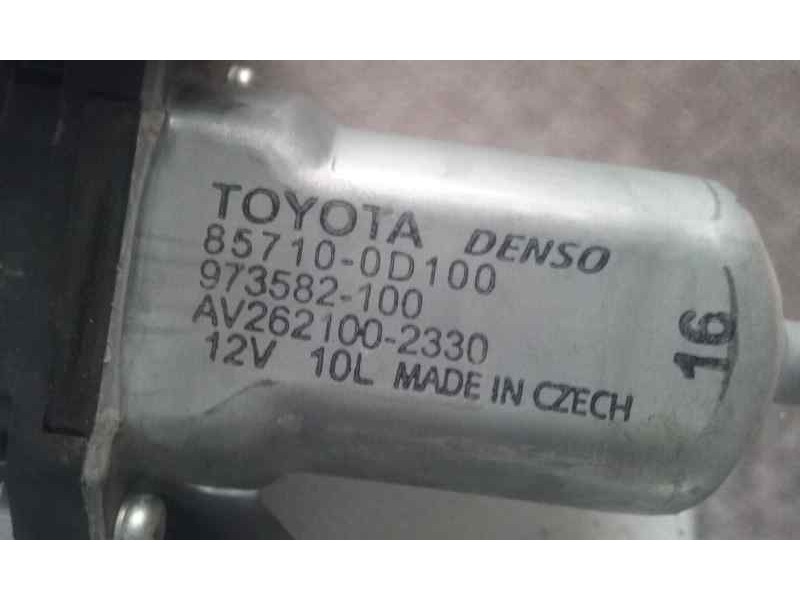 Recambio de elevalunas trasero izquierdo para toyota auris active referencia OEM IAM 957100D100  ELECTRICO 6 PINS