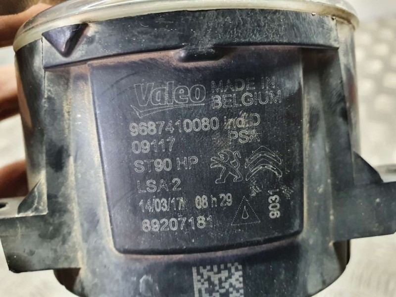 Recambio de faro antiniebla izquierdo para peugeot 308 style referencia OEM IAM 9687410080 89207181 VALEO