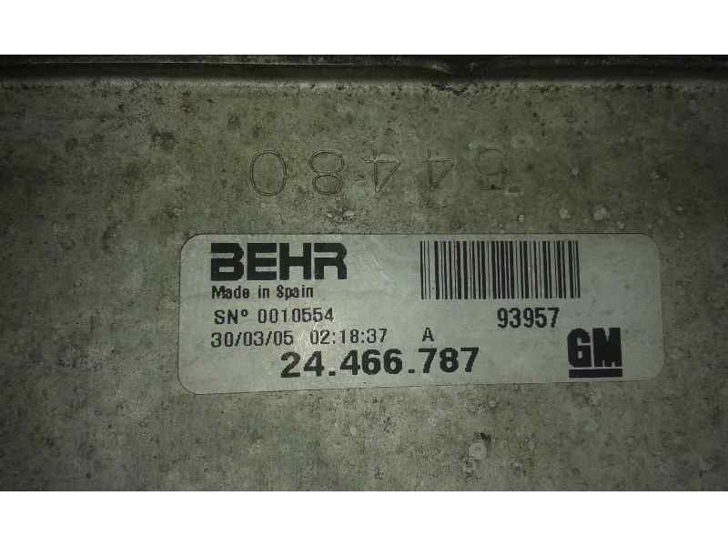 Recambio de intercooler para opel corsa c cosmo referencia OEM IAM 24466787  BEHR