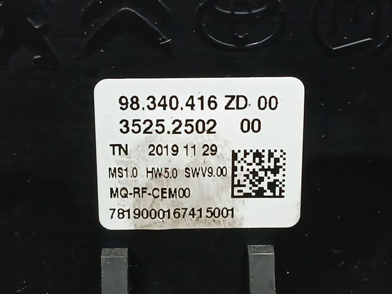 Recambio de mando calefaccion / aire acondicionado para citroën berlingo furgoneta/monovolumen (k9) 1.5 bluehdi 75 referencia OE