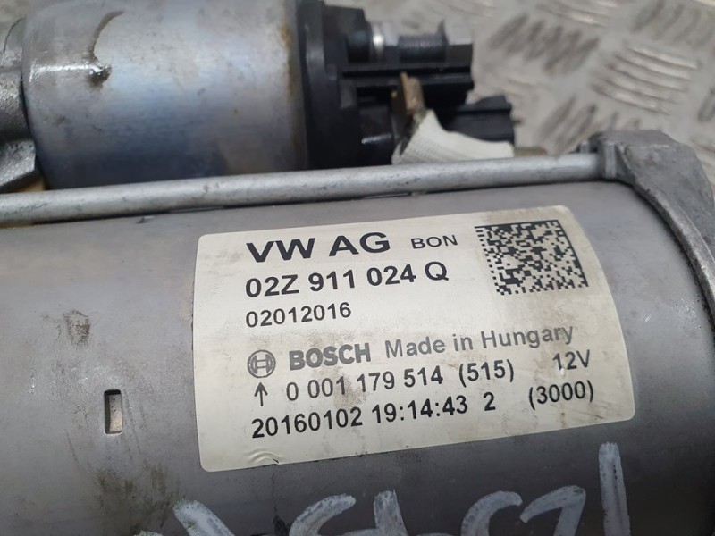 Recambio de motor arranque para seat leon (5f1) style referencia OEM IAM 02Z911024Q 0001179514 BOSCH