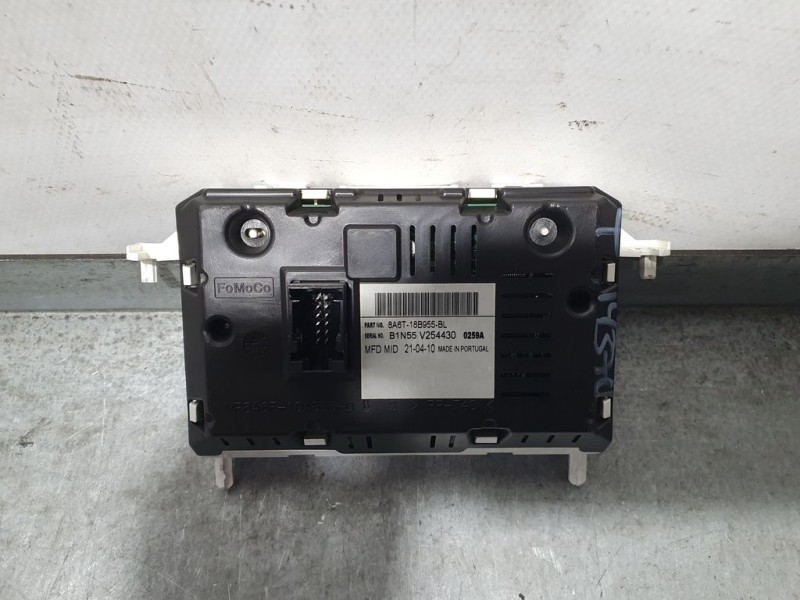 Recambio de pantalla multifuncion para ford fiesta (cb1) ambiente referencia OEM IAM 8A6T18B955BL  
