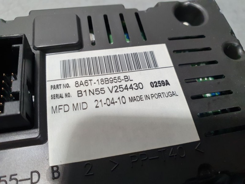 Recambio de pantalla multifuncion para ford fiesta (cb1) ambiente referencia OEM IAM 8A6T18B955BL  