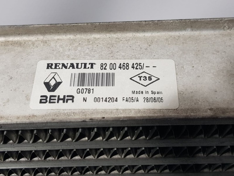 Recambio de intercooler para renault megane ii berlina 5p confort authentique referencia OEM IAM 8200468425 0014204 BEHR