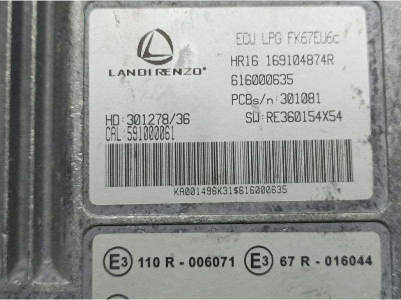 Recambio de modulo electronico para dacia dokker ambiance referencia OEM IAM 169104874R 616000635 LANDIRENZO