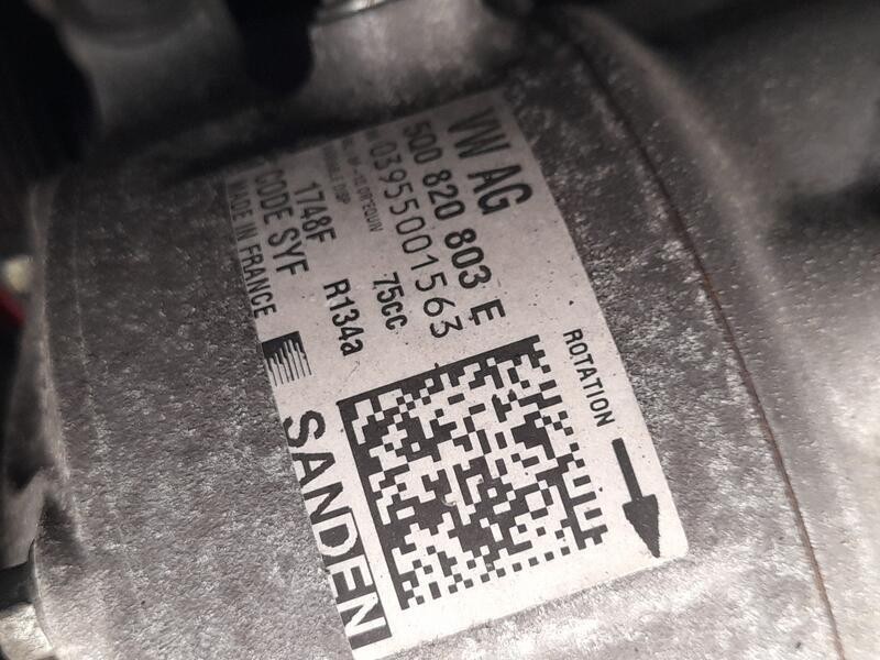 Recambio de compresor aire acondicionado para volkswagen polo v (6r1, 6c1) 1.0 referencia OEM IAM 5Q0820803E SANDEN 1748F