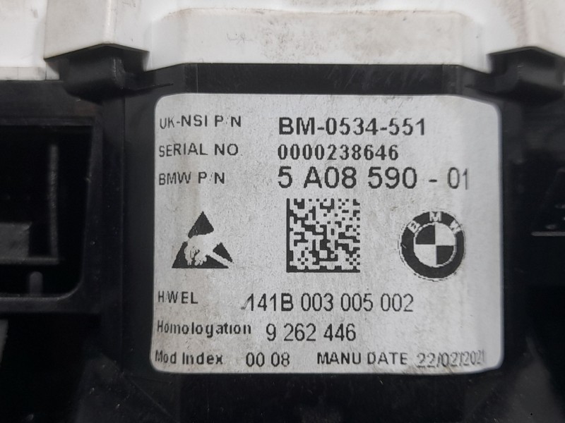 Recambio de cuadro instrumentos para bmw i3 (i01) i3 referencia OEM IAM 5A0859001  