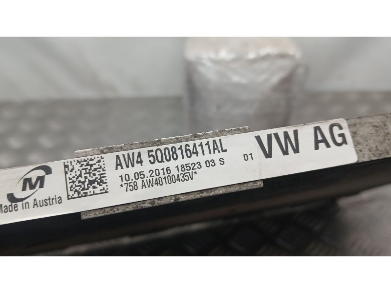 Recambio de condensador / radiador aire acondicionado para seat leon (5f1) 1.6 tdi referencia OEM IAM 5Q0816411AL  1852303S