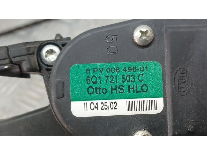 Recambio de potenciometro pedal para seat ibiza (6l1) stella referencia OEM IAM 6Q1721503C HELLA 6PV00849601