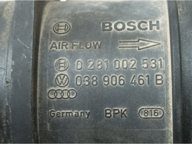 Recambio de caudalimetro para seat ibiza (6l1) signo referencia OEM IAM 038906461B 0281002531 BOSCH