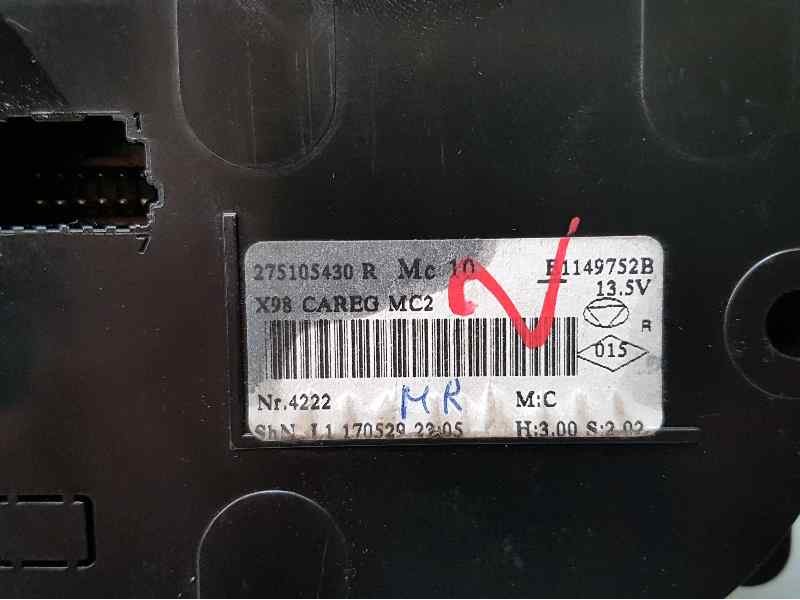 Recambio de mando climatizador para renault captur zen referencia OEM IAM 275105430R INUNDADO VALEO