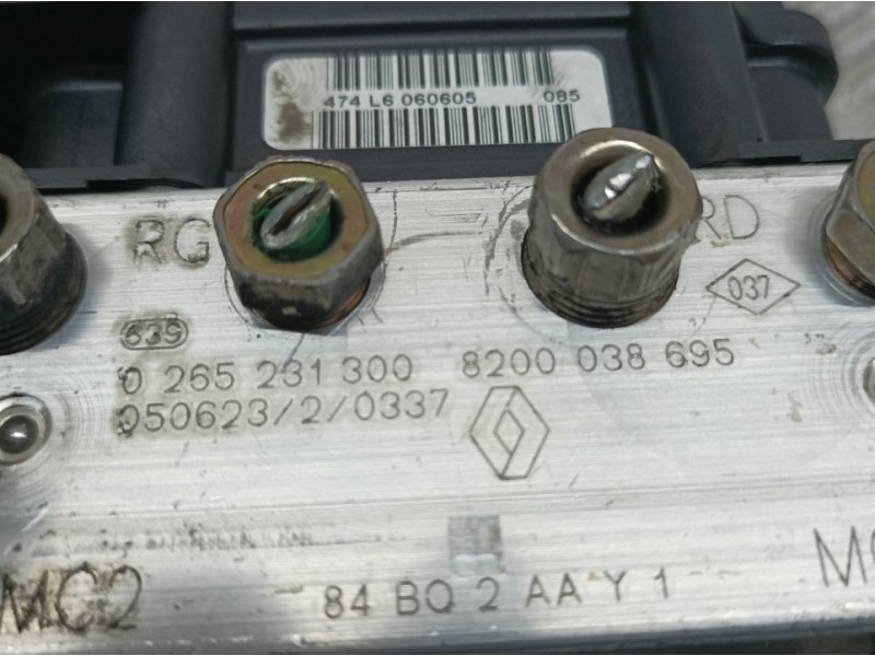 Recambio de abs para renault scenic ii authentique referencia OEM IAM 8200038695 0265231300 BOSCH