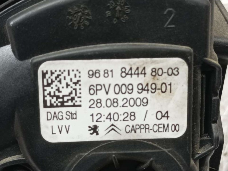 Recambio de potenciometro pedal para citroën c3 1.4 hdi cool referencia OEM IAM 9681844480  