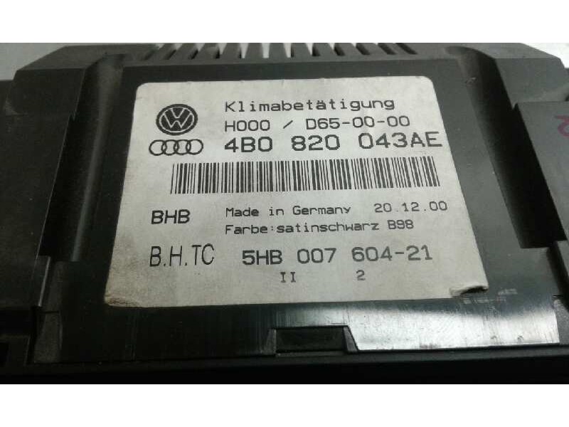 Recambio de mando climatizador para audi a6 berlina (4b2) referencia OEM IAM 5HB00760421  4B0820043AE