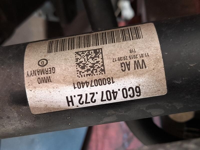 Recambio de transmision delantera derecha para volkswagen polo v (6r1, 6c1) 1.0 referencia OEM IAM 6C0407272H  