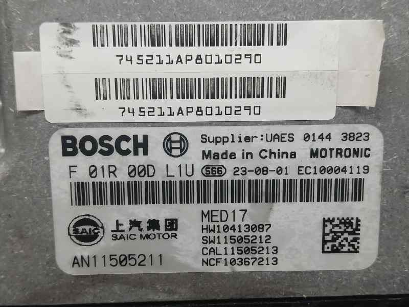Recambio de centralita motor uce para mg zs 1.0 t-gdi referencia OEM IAM AN11505211 F01R00DL1U SAIC MOTOR BOSCH