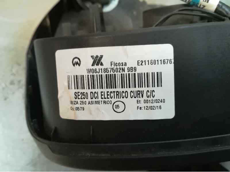 Recambio de retrovisor derecho para seat ibiza (6p1) style connect referencia OEM IAM W06J1857502N 5 PINS ELECTRICO