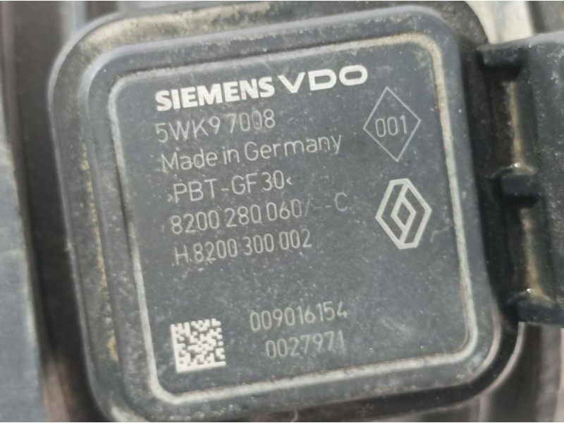 Recambio de caudalimetro para renault megane ii berlina 5p authentique referencia OEM IAM 8200280060 5WK979008 SIEMENS VDO