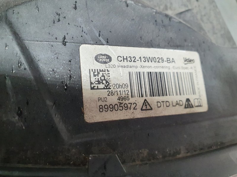 Recambio de faro derecho para land rover range rover sport hse referencia OEM IAM CH3213W029BA 89905972 