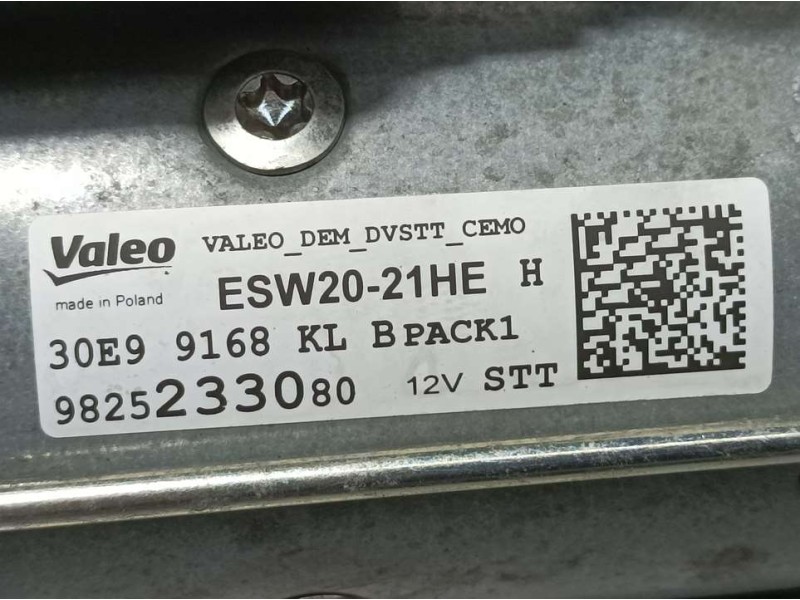 Recambio de motor arranque para peugeot 308 allure referencia OEM IAM 9825233080 ESW2021HE VALEO