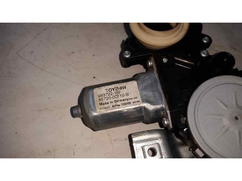 Recambio de elevalunas delantero izquierdo para toyota yaris (ksp9/scp9/nlp9) básico referencia OEM IAM 857200D110B 10 PINS ELEC