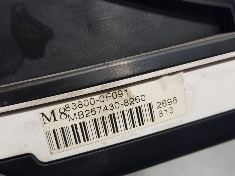 Recambio de cuadro instrumentos para toyota corolla verso (r1) 2.2 d-4d luna referencia OEM IAM 838000F091 MB2574308260 DENSO