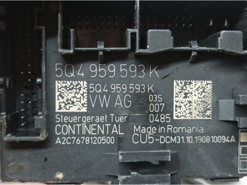 Recambio de modulo electronico para volkswagen crafter kasten (sy) furgón 35 bl ta fwd referencia OEM IAM 5Q4959593K A2C76781205