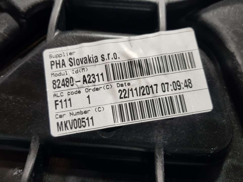 Recambio de elevalunas delantero derecho para kia ceed business referencia OEM IAM 82480A2311 6 PINS ELECTRICO