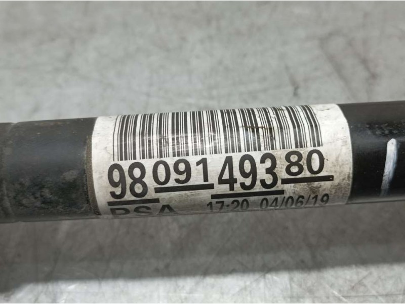 Recambio de transmision delantera izquierda para peugeot 308 allure referencia OEM IAM 9809149380  