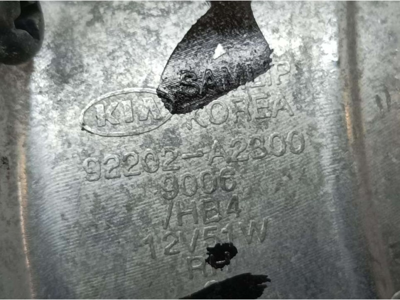 Recambio de faro antiniebla derecho para kia ceed business referencia OEM IAM 92202A2600  