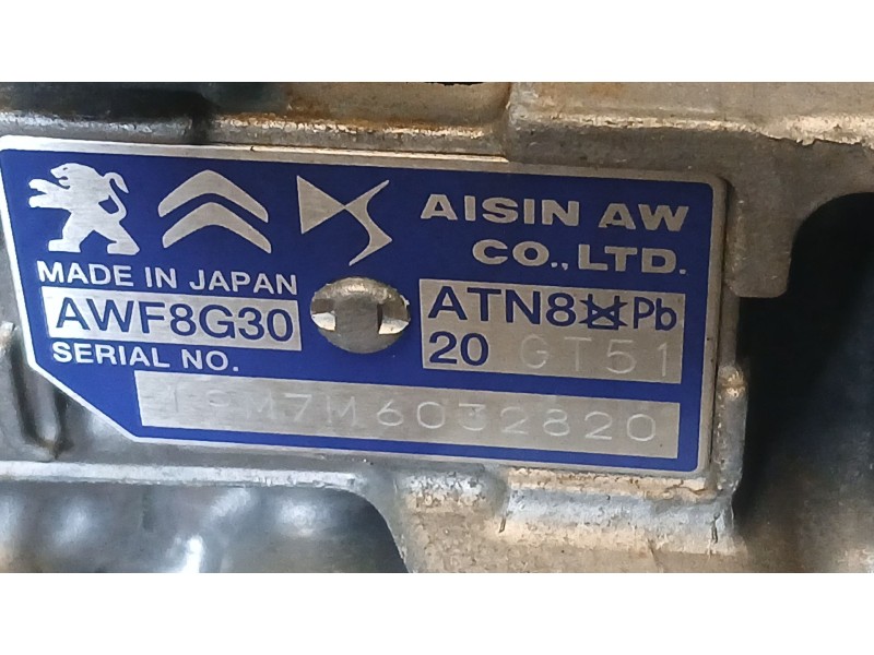 Recambio de caja cambios para citroën grand c4 spacetourer van (3a_, 3e_) bluehdi 130 referencia OEM IAM 20GT51 AUTOMATICA 9M7M0