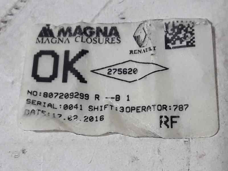 Recambio de elevalunas delantero derecho para dacia sandero stepway referencia OEM IAM 807209299  ELECTRICO