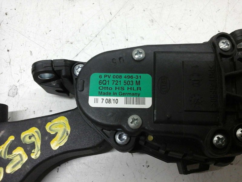 Recambio de potenciometro pedal para seat ibiza (6j5) 1.6 tdi referencia OEM IAM 6Q1721503M 1000002646625 