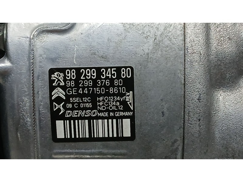 Recambio de compresor aire acondicionado para citroën grand c4 spacetourer van (3a_, 3e_) bluehdi 130 referencia OEM IAM 9829934