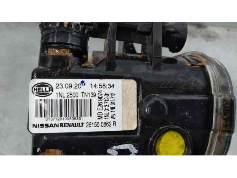 Recambio de faro antiniebla izquierdo para renault megane iv zen referencia OEM IAM 261550862R  HELLA