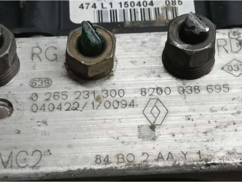 Recambio de abs para renault megane ii berlina 5p authentique referencia OEM IAM 8200038695 0265231300 BOSCH