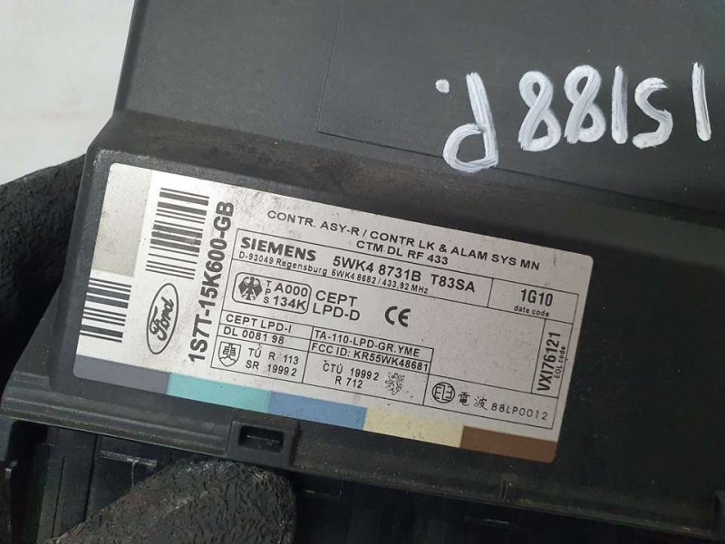 Recambio de modulo electronico para ford mondeo berlina (ge) ambiente referencia OEM IAM 1S7T15K600GB 5WK48731B SIEMENS