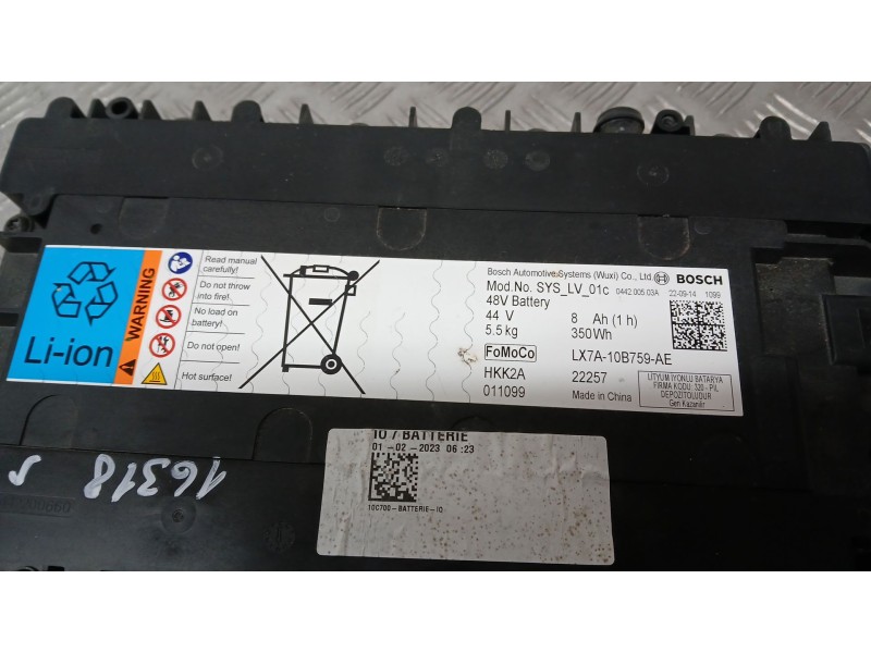 Recambio de bateria para ford focus iv turnier (hp) 1.0 ecoboost mhev referencia OEM IAM LX7A10B759AE BOSCH 044200503A