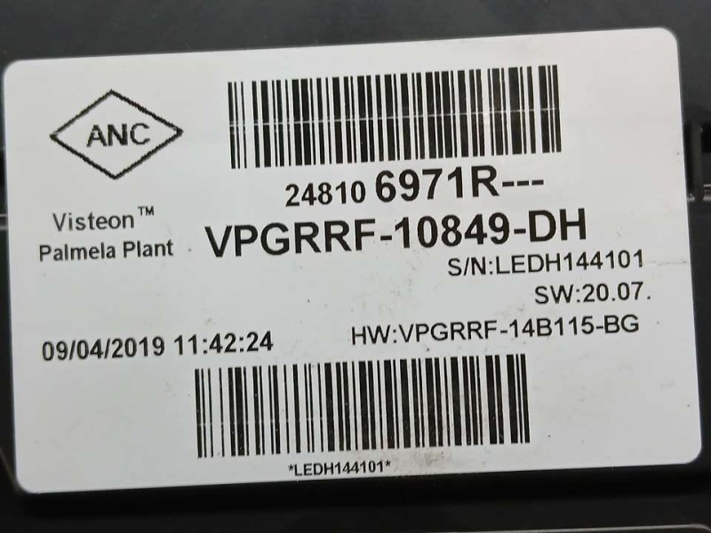 Recambio de cuadro instrumentos para renault clio iv business referencia OEM IAM 248106971R VPGRRF10849DH 