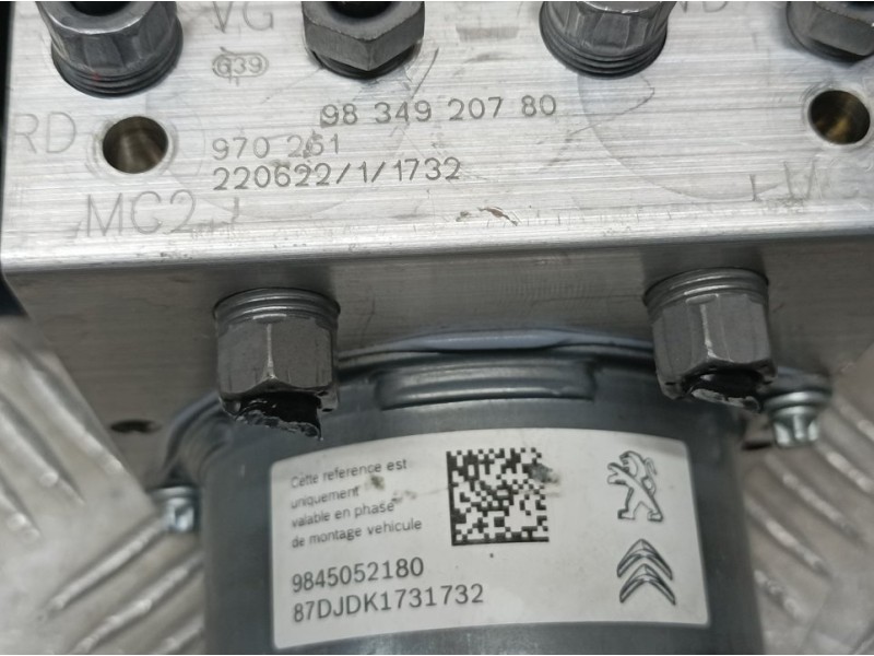 Recambio de abs para peugeot partner kasten furgon referencia OEM IAM 9834920780 970261 BOSCH