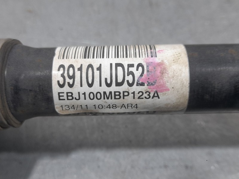 Recambio de transmision delantera izquierda para nissan qashqai i (j10, nj10) 1.5 dci referencia OEM IAM 39101JD52B  