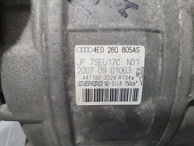 Recambio de compresor aire acondicionado para audi q7 (4l) 4.2 fsi referencia OEM IAM AE0260805AS 4471903329 DENSO