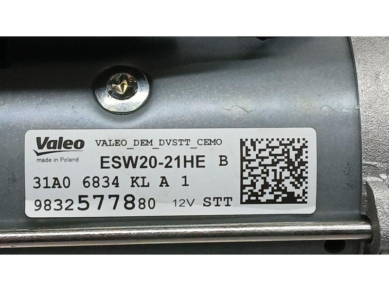Recambio de motor arranque para citroën grand c4 spacetourer van (3a_, 3e_) bluehdi 130 referencia OEM IAM 9832577880 VALEO ESW2
