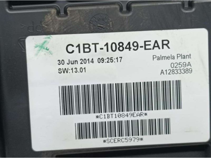 Recambio de cuadro instrumentos para ford fiesta (ccn) trend referencia OEM IAM C1BT10849EAR A12833389 PALMELA PLANT