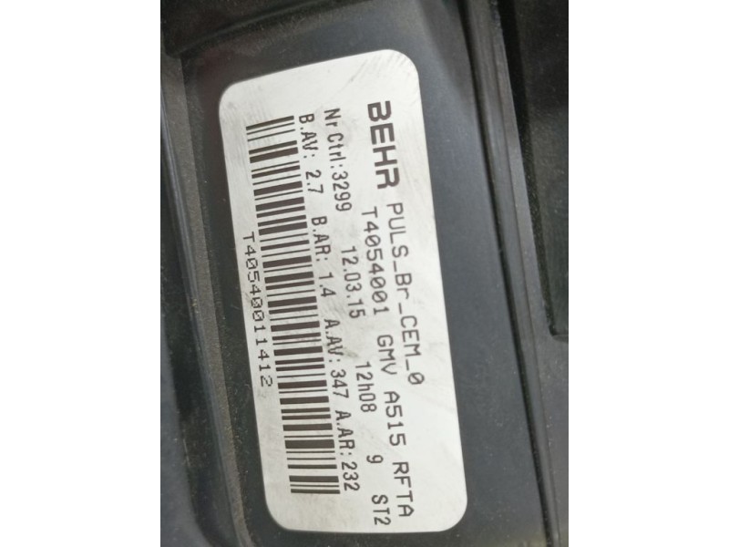 Recambio de motor calefaccion para citroën c4 cactus live referencia OEM IAM T4054001  BEHR